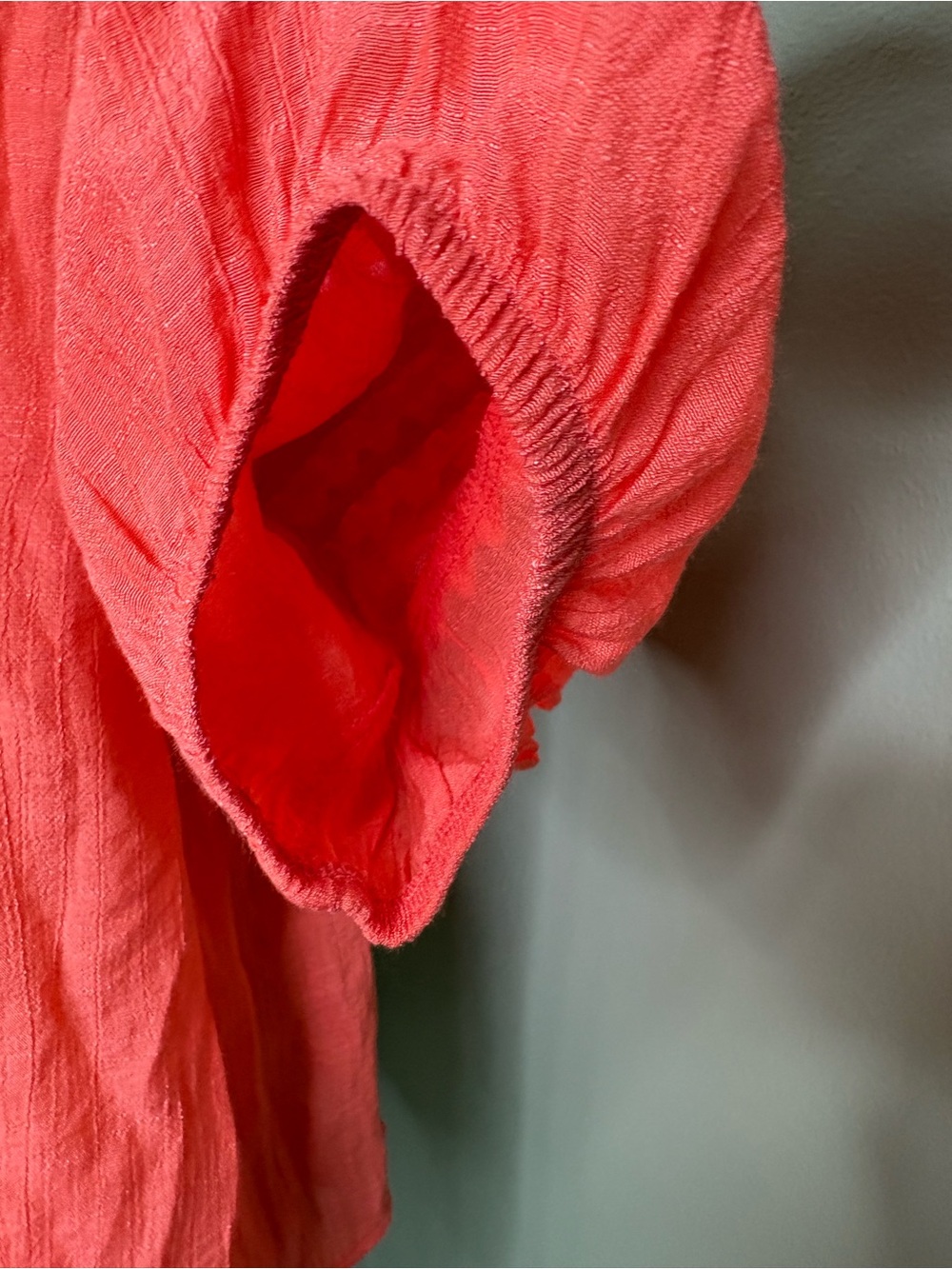 Zac & Rachel Coral Puff-Sleeve Ladder-Trim Blouse - Picture 8 of 9
